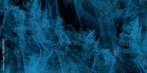 Abstract black and BLUE fantasy watercolor background abstract fire flame grunge texture background .Old vintage grunge pattern distressed bright BLUE paper .decorative pattern background