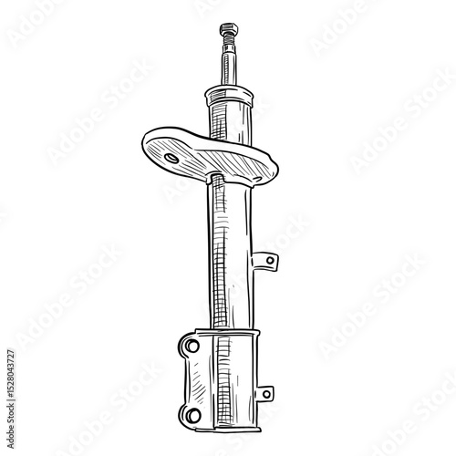 shock absorber handdrawn illustration⁠
