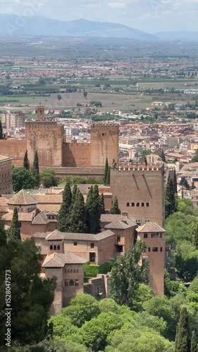 Alhambra palaces in Granada, Spain