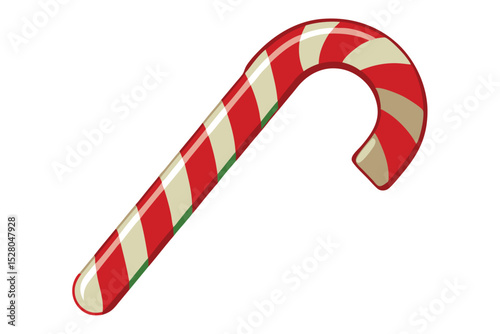 Classic Red and White Candy Cane Festive Holiday Sweet Treat
