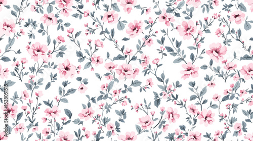 Flowers watercolor Background