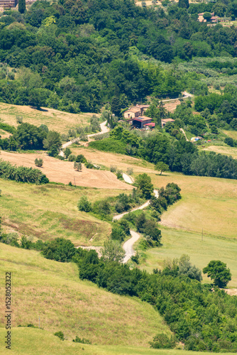 Winding Gravel Road In Tuscany