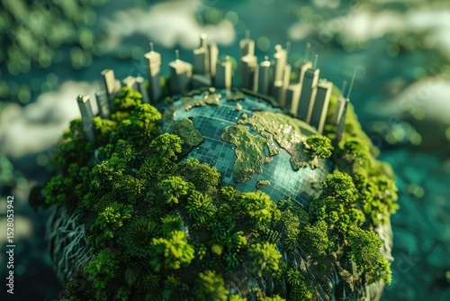 Clear Pixel Picture of Envisioning a Green Recycle World for Future Generations