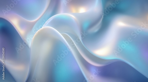 ultra clean abstract background with fluid glass texture and light reflections