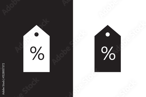 Set of discount coupon or shopping tag. Label with percentage, discount offer tag symbol.  friday discount, sale label. Sale price tag with discount offer. Vector