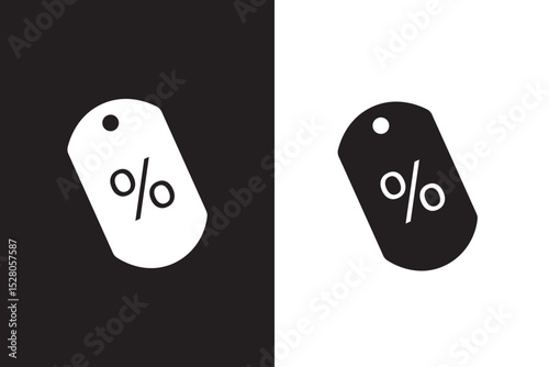 Set of discount coupon or shopping tag. Label with percentage, discount offer tag symbol.  friday discount, sale label. Sale price tag with discount offer. Vector