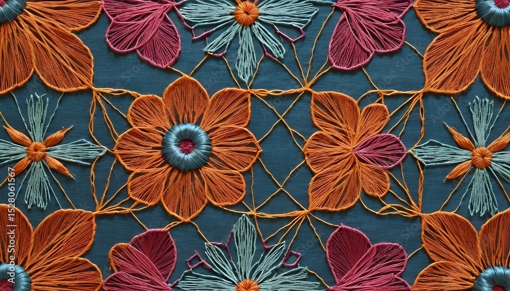 yarn knitting patterns have fabrics that form flowers and other ornaments yarn knitting patterns have fabrics that form flowers and other ornaments