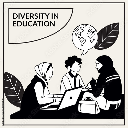 Diversity In Education Teacher looking in books with children