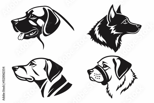 vector image of a dog