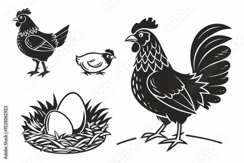 hen and chicken