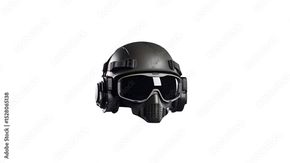 Fototapeta premium Modern Army Soldier in Combat Gear Isolated