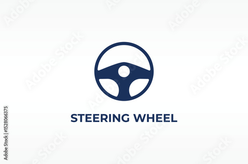 STEERING WHEEL vector, icon or logo sign isolated symbol illustration