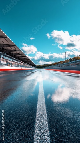 formula 1 track with copy space vertically 9:16