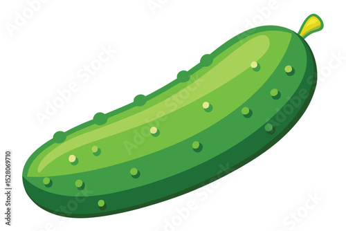 Fresh Green Cucumber  A Vibrant Image of Crisp, Healthy Goodness
