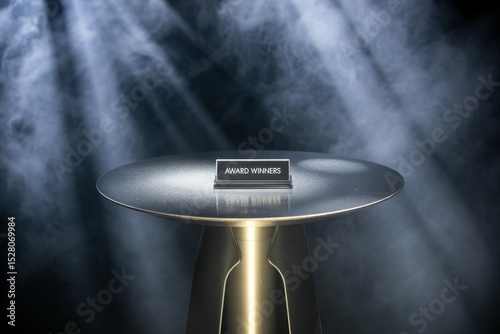 Podium black dark smoke background product platform
