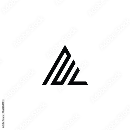 Modern NV Monogram Logo Design Minimalist Bold Geometric Branding