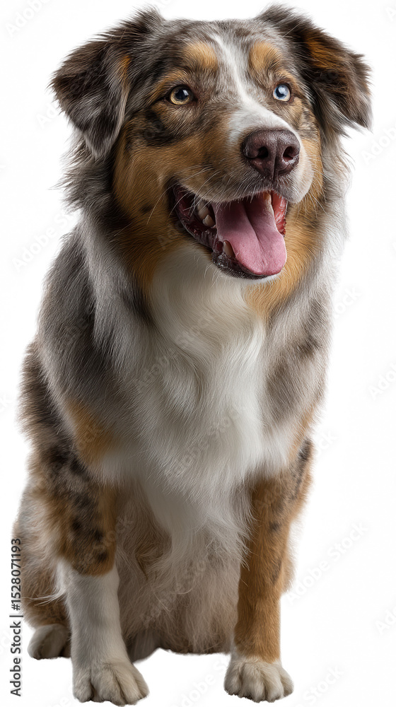 Loyal Canine Companion: A beautiful, medium-shot portrait of a friendly dog is captured, showcasing the bond between animal and human. Its expressive eyes exude friendliness. Loyal Canine Companion: A beautiful, medium-shot portrait of a friendly dog is captured, showcasing the bond between animal and human. Its expressive eyes exude friendliness.