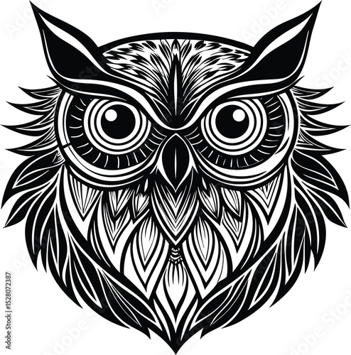 Brid line art in white background