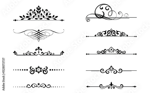 Vintage set. Floral elements for design monograms, invitations, frames, menus and labels. Graphic design of the website, cafes, boutiques, hotels, wedding invitations.