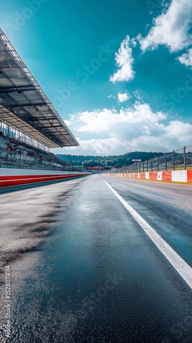 formula 1 track with copy space vertically 9:16
