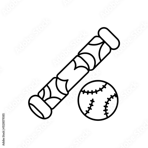Massage roller next to a baseball representing MLB - Baseball Injuries & Recovery  