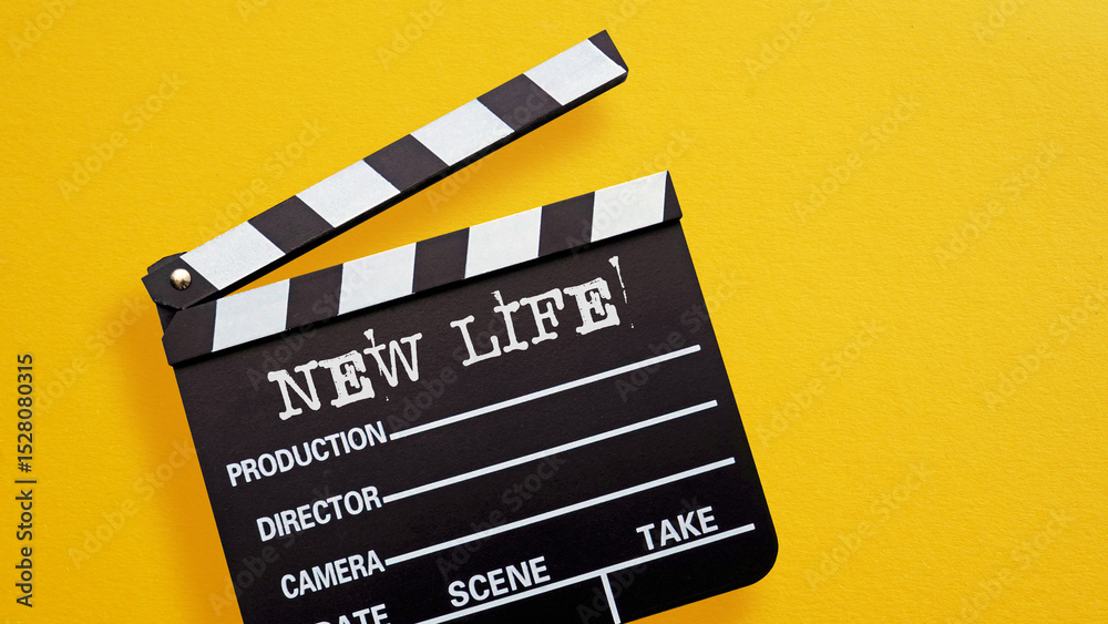 Naklejka premium How do I Start New Life is shown using the text New life