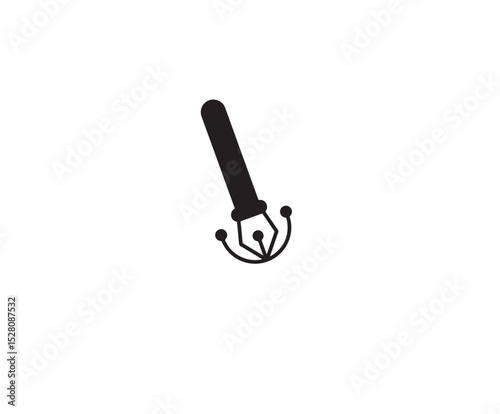 vector illustration of a pen