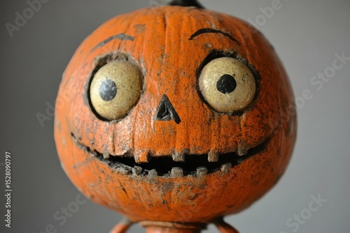 ultra HD image of closeup creepy halloween toys