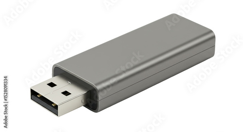 Valokuva Isolated Silver USB Flash Drive Design