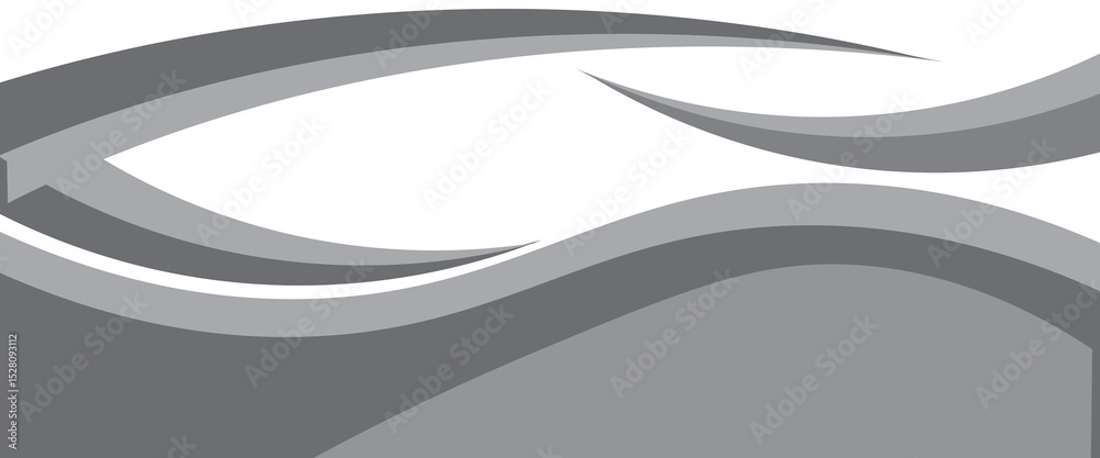Fototapeta premium Vector gray line background curve element with white space for text and message design.vector illustration.