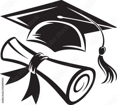 Graduation Cap, Diploma, and Achievement Celebrating Educational Milestones
