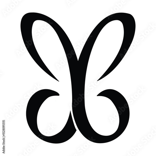 Modern sophisticated and luxurious initial design logo icon