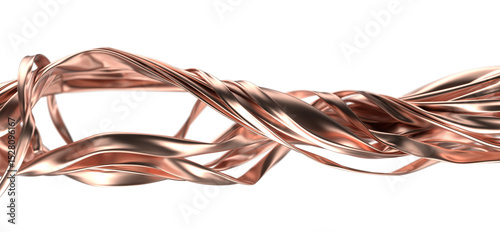 3d render of gold cloth. ir...