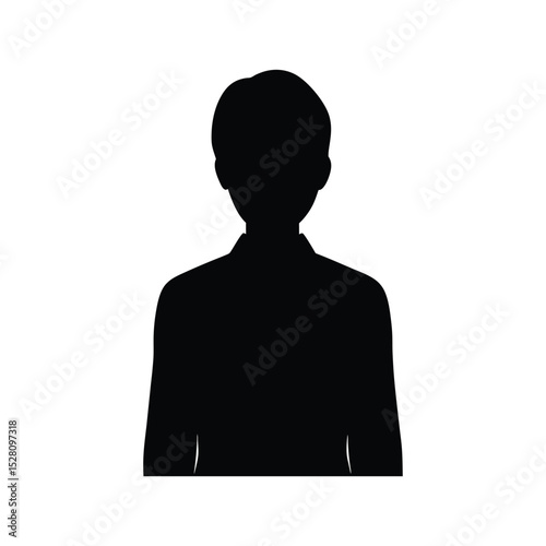 vector silhouette of a man