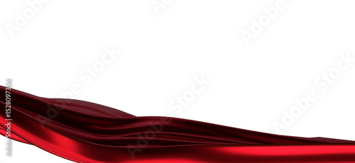 Abstract red cloth falling....