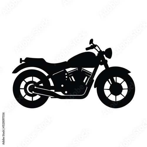 motorcycle isolated on white background