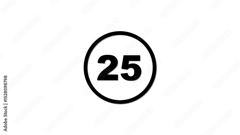 30 seconds timer countdown animation, 30 to 0 countdown 30 seconds countdown timer animation. 30 second countdown in Helvetica sliding.