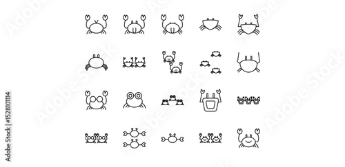 crab pack icon illustration