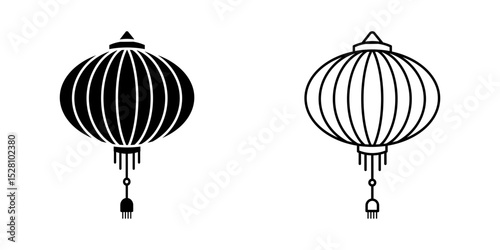 Lantern icon on white background