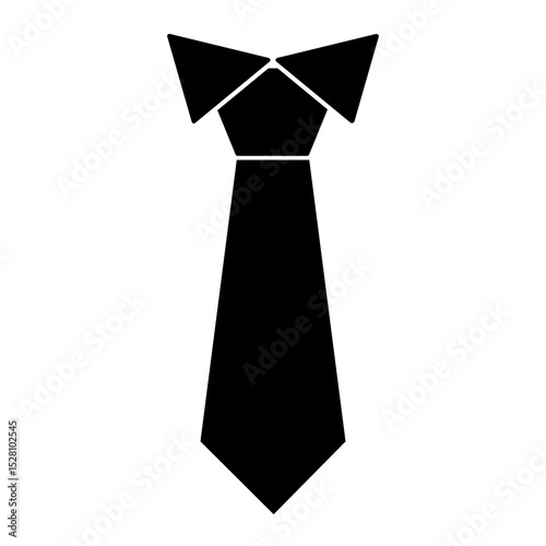 Necktie icon on white background.