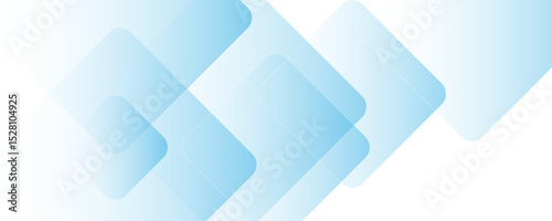 Abstract white and blue transparent square background. Square geometric pattern modern and minimal concept white and blue color abstract background for business, presentation, banner.
