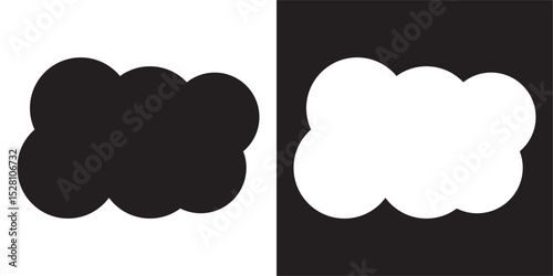 Cloud icon. Cloud weather sign collection. Vector illustration. EPS 10/AI