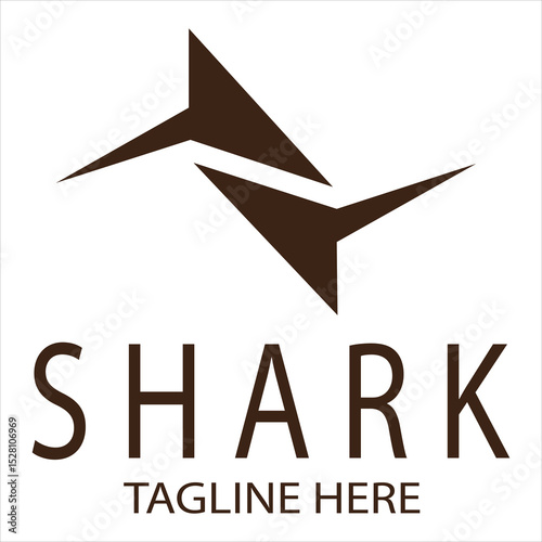 Shark logo icon vector image