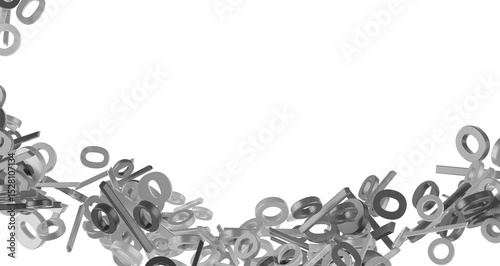 Blurred sale background. 3d