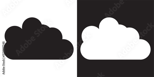 Cloud icon. Cloud weather sign collection. Vector illustration. EPS 10/AI