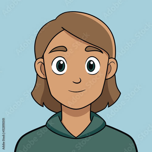 A person looking directly at the viewer with a calm, inviting gaze, conveying warmth.