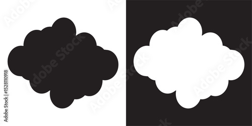 Cloud icon. Cloud weather sign collection. Vector illustration. EPS 10/AI