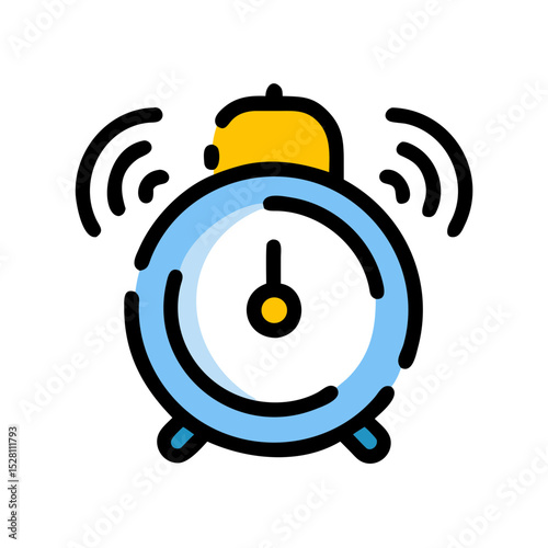 alarm icon broken line style icon
