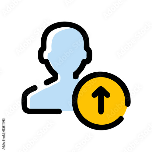 avatar upload broken line style icon