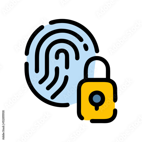authentication method broken line style icon